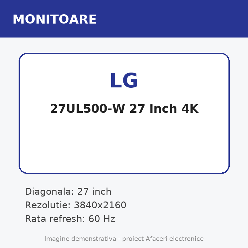 LG 27UL500-W 27 inch 4K