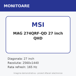 MSI MAG 274QRF-QD 27 inch QHD
