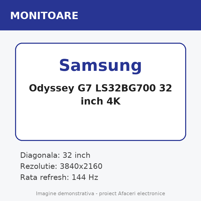 Samsung Odyssey G7 LS32BG700 32 inch 4K