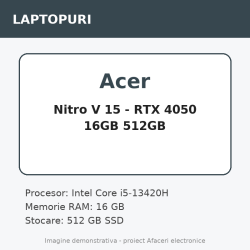 Acer Nitro V 15 - RTX 4050 16GB 512GB