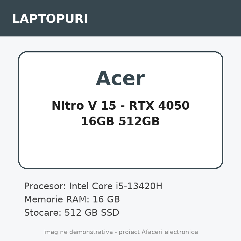 Acer Nitro V 15 - RTX 4050 16GB 512GB