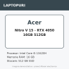 Acer Nitro V 15 - RTX 4050 16GB 512GB