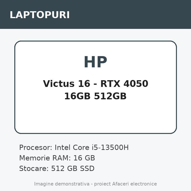 HP Victus 16 - RTX 4050 16GB 512GB