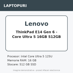 Lenovo ThinkPad E14 Gen 6 - Core Ultra 5 16GB 512GB