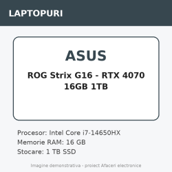 ASUS ROG Strix G16 - RTX 4070 16GB 1TB