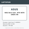 ASUS ROG Strix G16 - RTX 4070 16GB 1TB