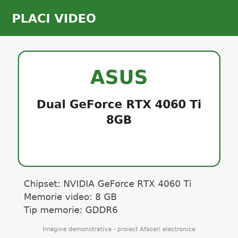 ASUS Dual GeForce RTX 4060 Ti 8GB