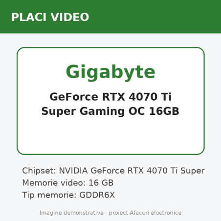 Gigabyte GeForce RTX 4070 Ti Super Gaming OC 16GB