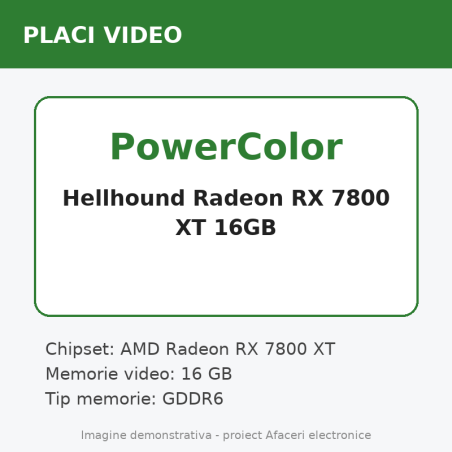 PowerColor Hellhound Radeon RX 7800 XT 16GB