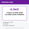 G.Skill Trident Z5 RGB 32GB (2x16GB) DDR5 6400MHz