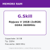 G.Skill Ripjaws V 16GB (2x8GB) DDR4 3600MHz