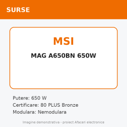 MSI MAG A650BN 650W