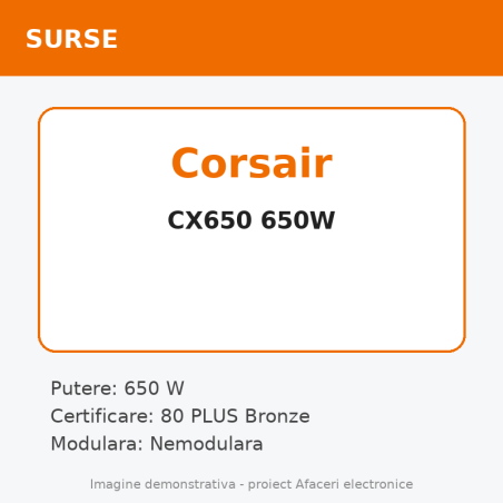 Corsair CX650 650W