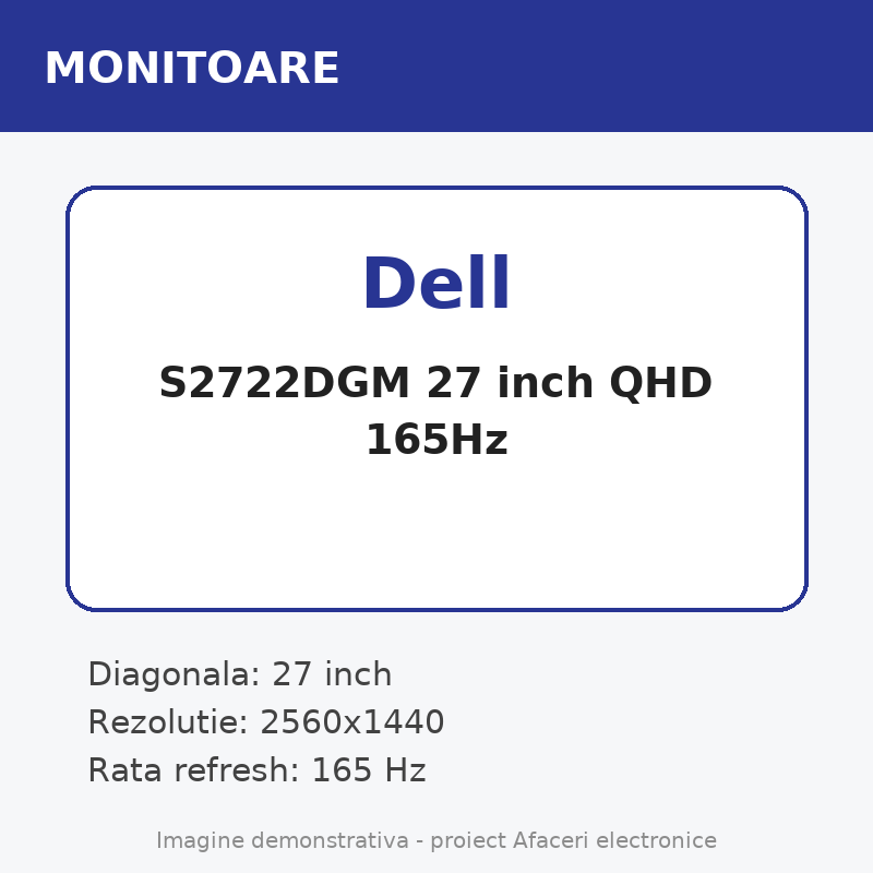 Dell S2722DGM 27 inch QHD 165Hz